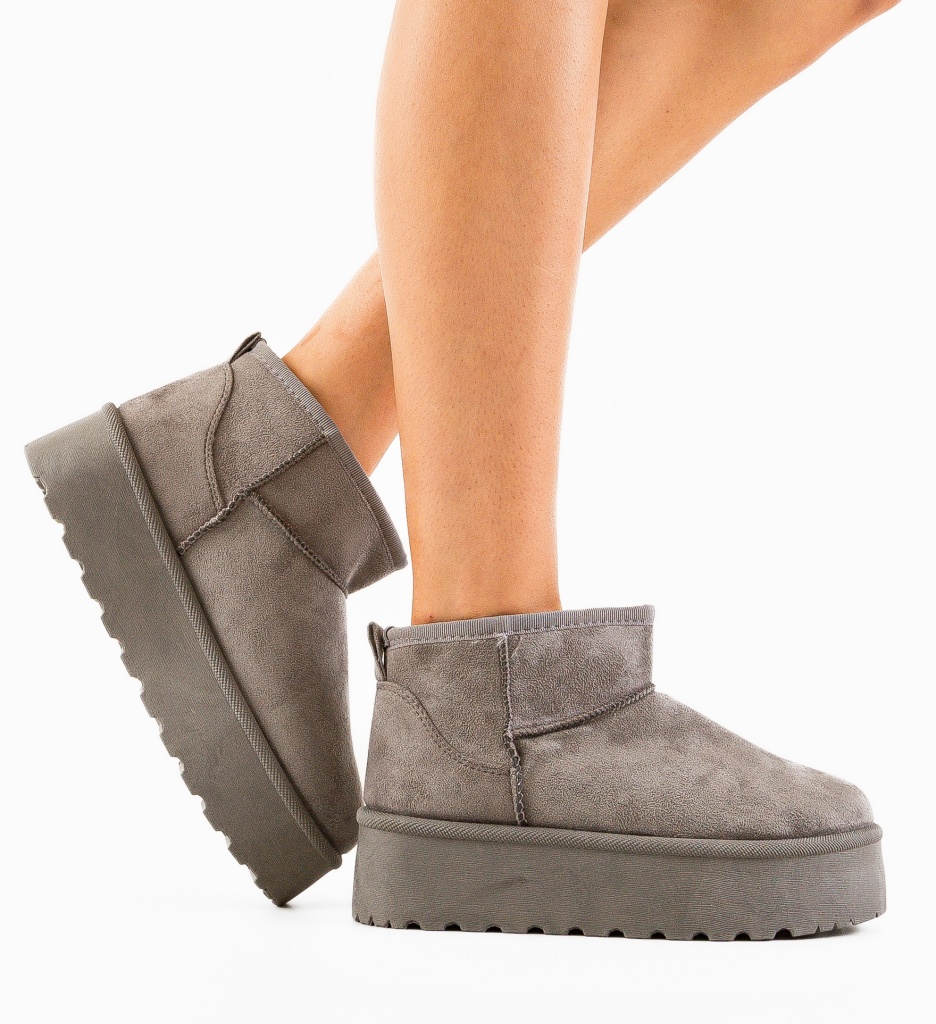 Cizme Ug Dora Gri - Confort Termic Superior - imagine 2