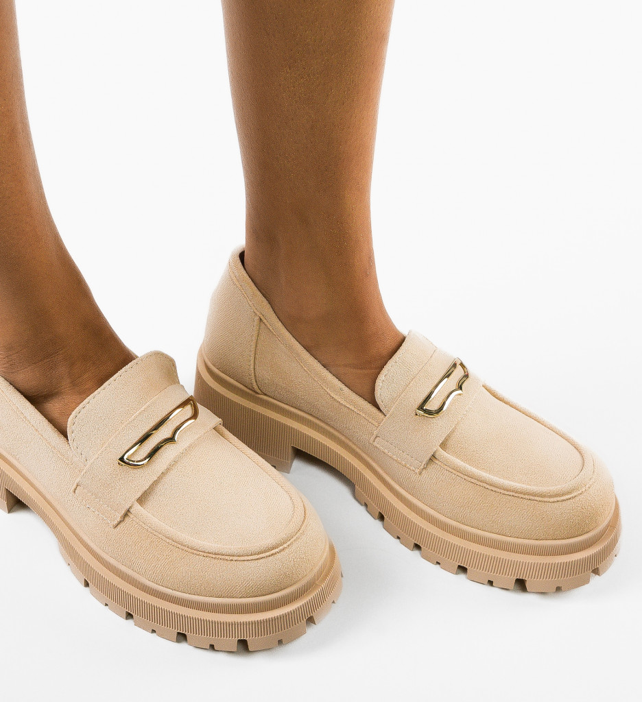 Pantofi Casual Jenny Bej: Confort și Stil