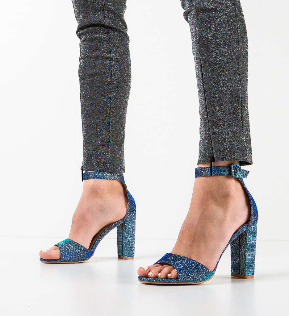 Sandale Voyay Albastre Elegante - imagine 2