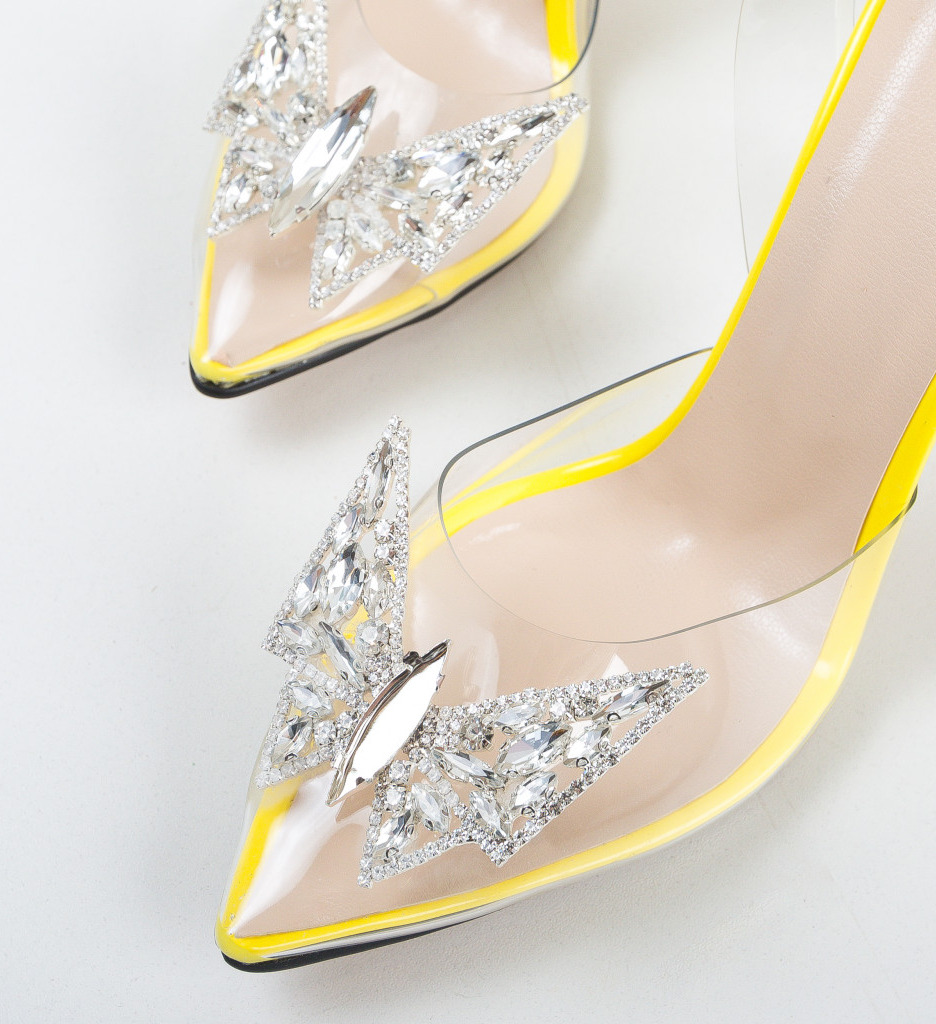 Pantofi Zeltis Galbeni cu Toc - Eleganță și Stil - imagine 8