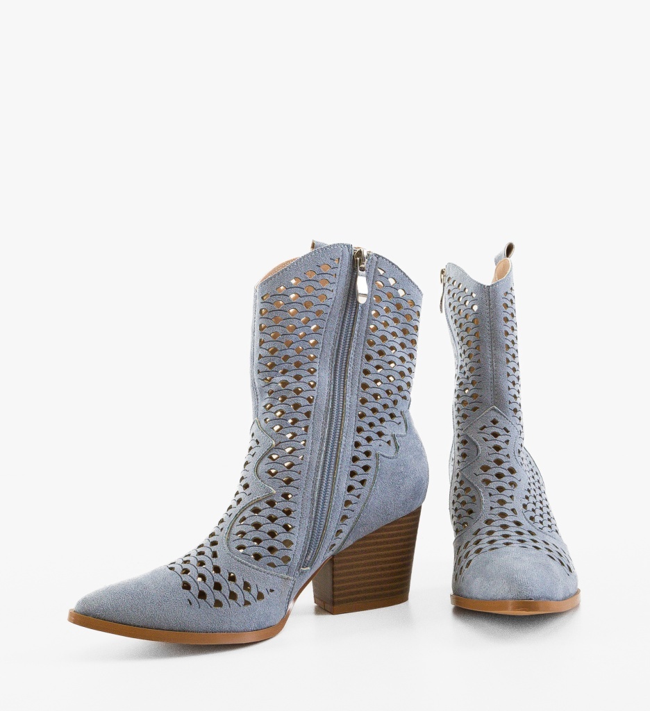 Botine Dama Cameron Albastre | Eleganță și Stil - imagine 4