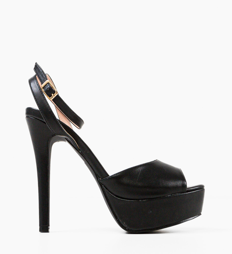 Sandale Toc Thyrza Negre | Eleganță Asigurată - imagine 7