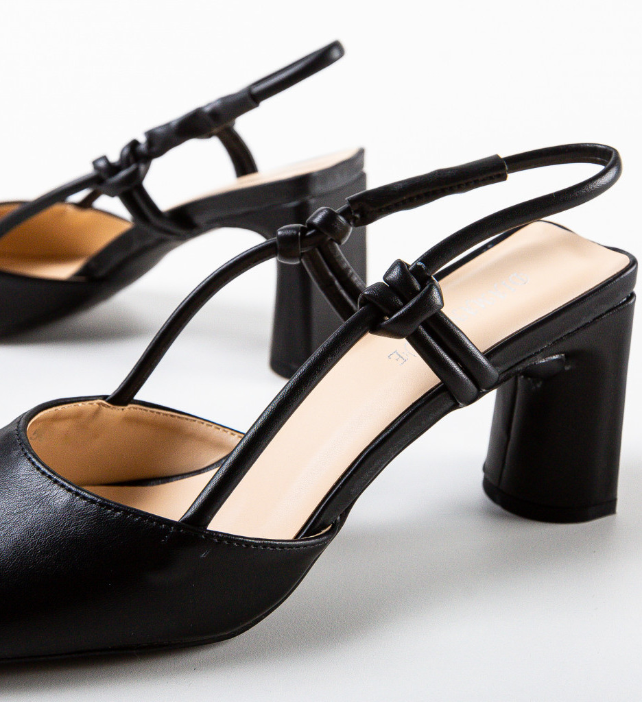 Pantofi cu Toc Millerv Negri | Eleganță Modernă - imagine 7