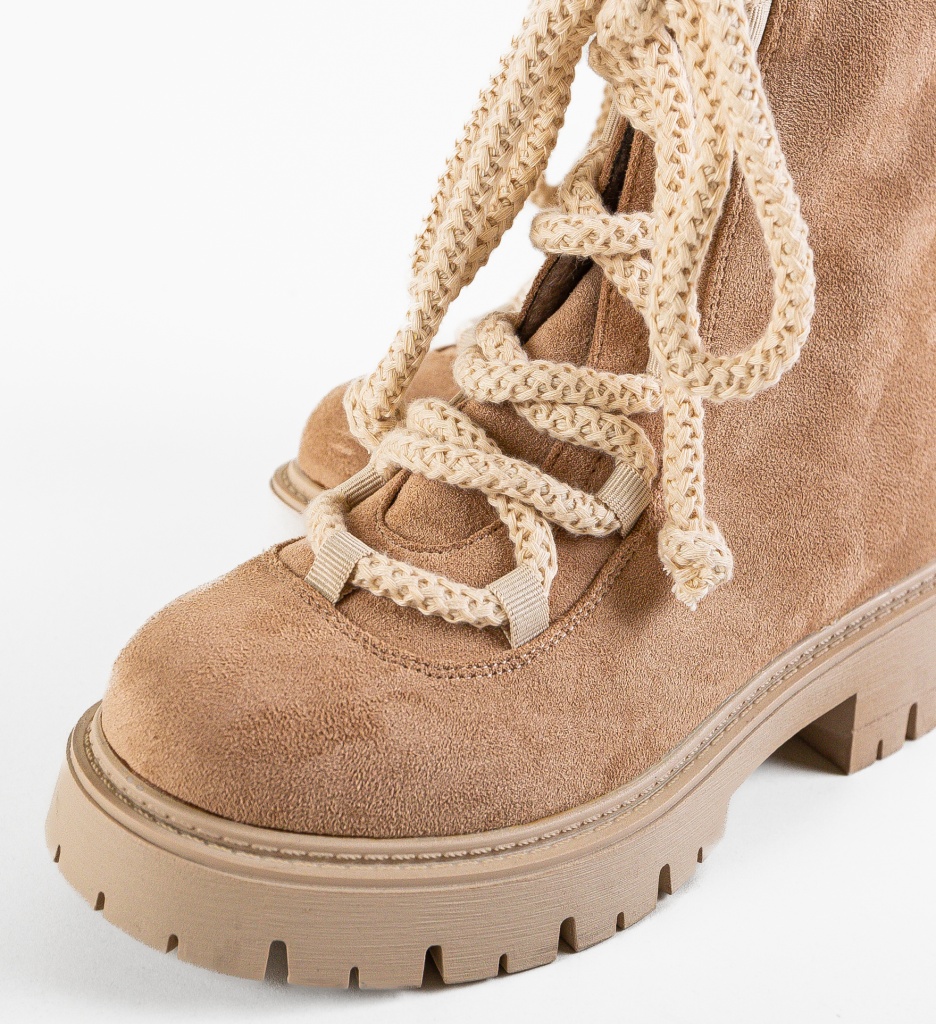 Ghete Dama Kartat Khaki - Confort & Stil - imagine 7