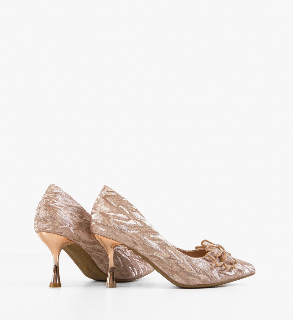 Pantofi Stiletto Teuni Aurii - Eleganță Maximă - imagine 4