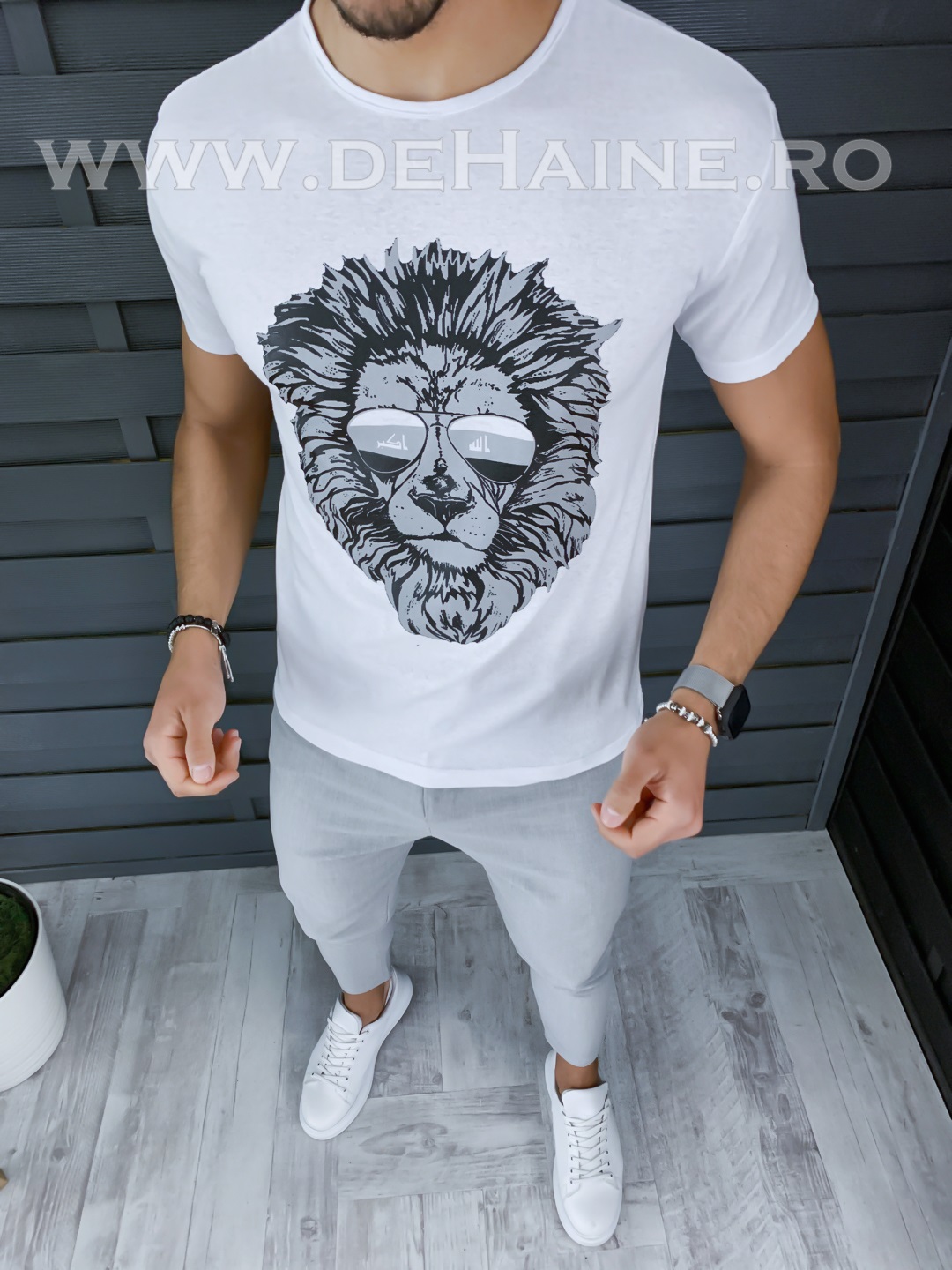 Tricou barbati slim fit CU MIC DEFECT ZR DEF9856 O2-4.1