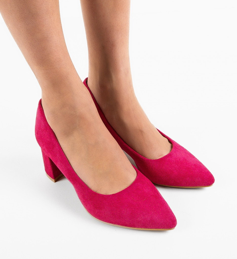 Pantofi Brook Fuchsia | Toc Elegant - imagine 4