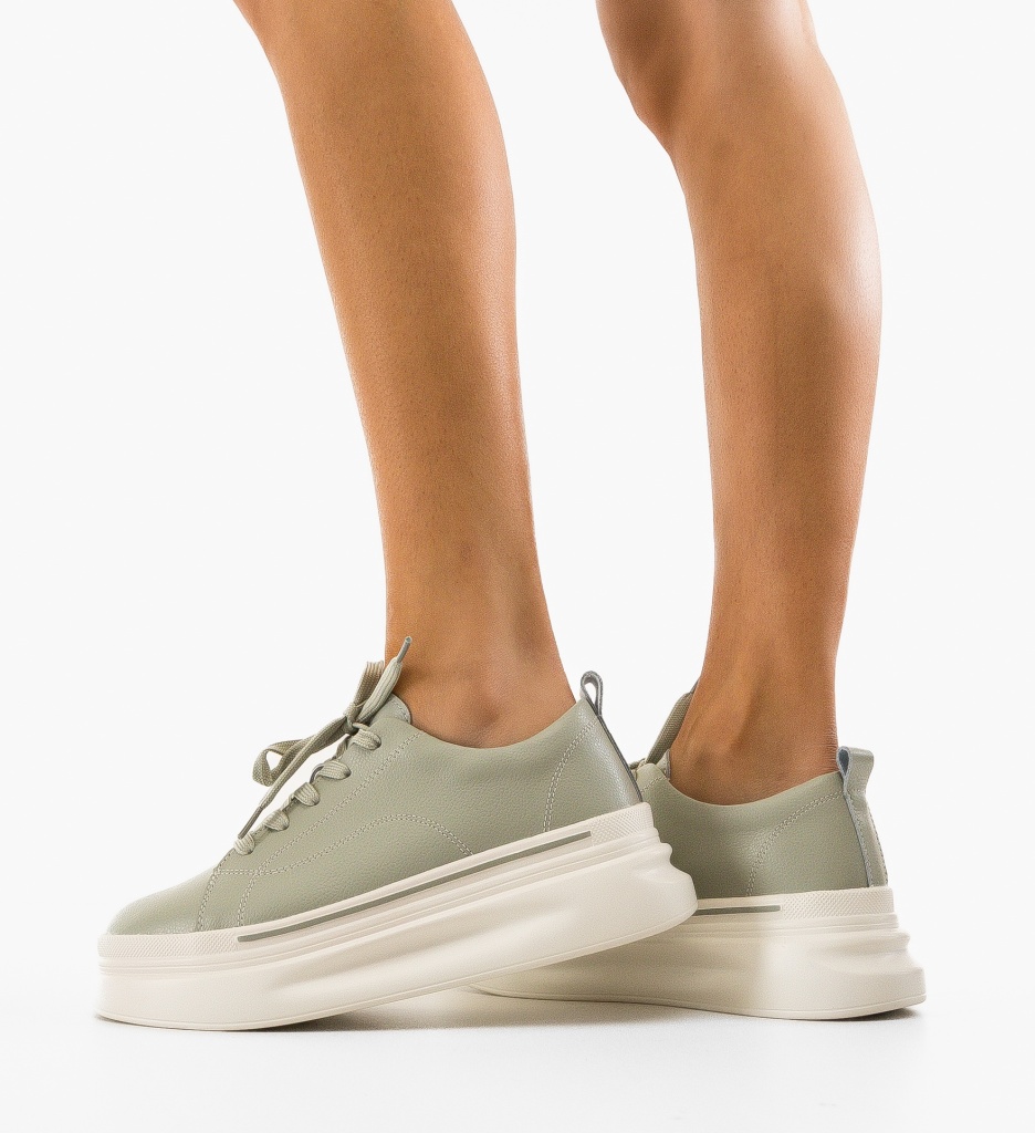 Sneakers Dama Rowna Turcoaz - Confort și Stil - imagine 3
