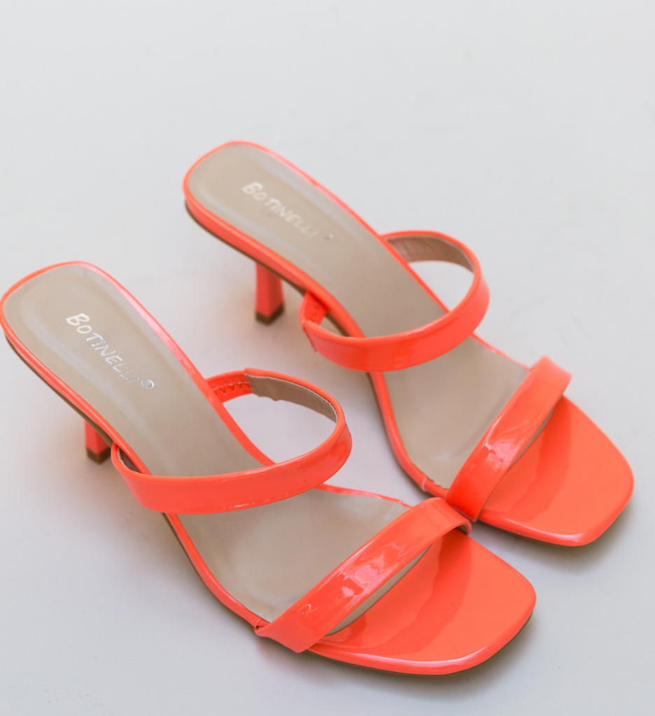Sandale Draguv Corai cu Toc Elegante - imagine 4