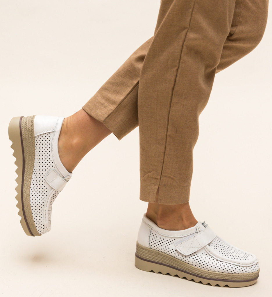 Pantofi Histria Albi Casual - Confort Stilat - imagine 3