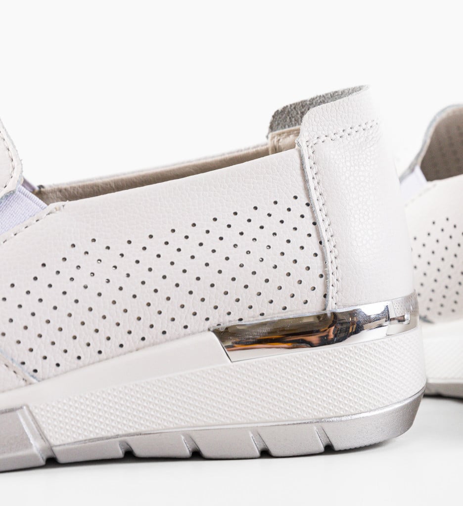 Pantofi Pufine Albi Casual - Confort și Stil - imagine 12