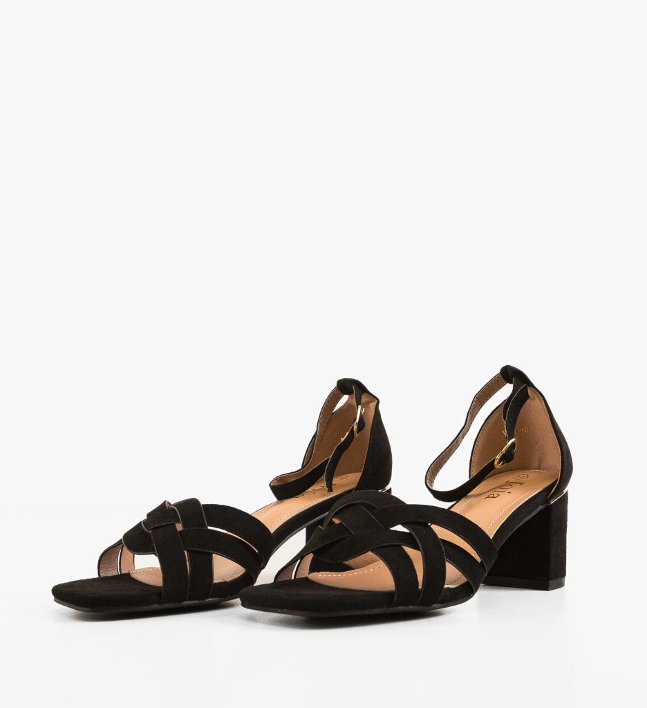 Sandale Larson Negre | Eleganță și Stil - imagine 4