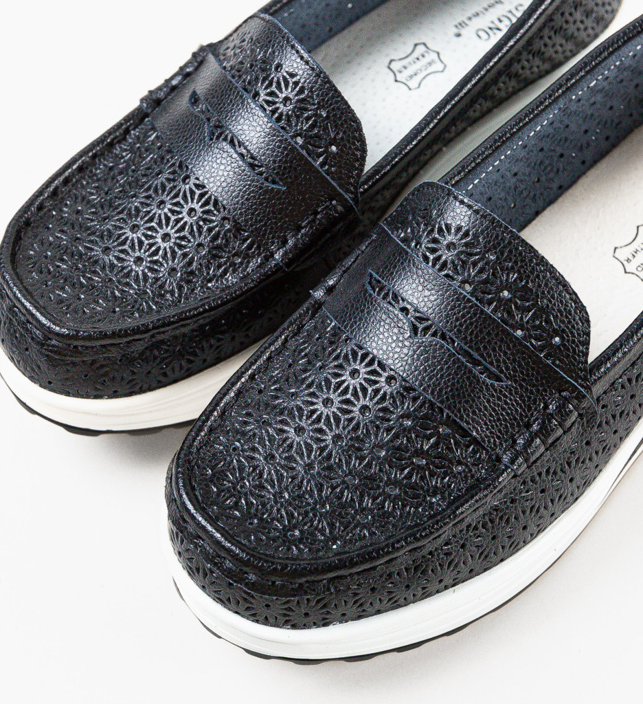Pantofi Casual Fyrya Negri - Confort și Stil - imagine 5