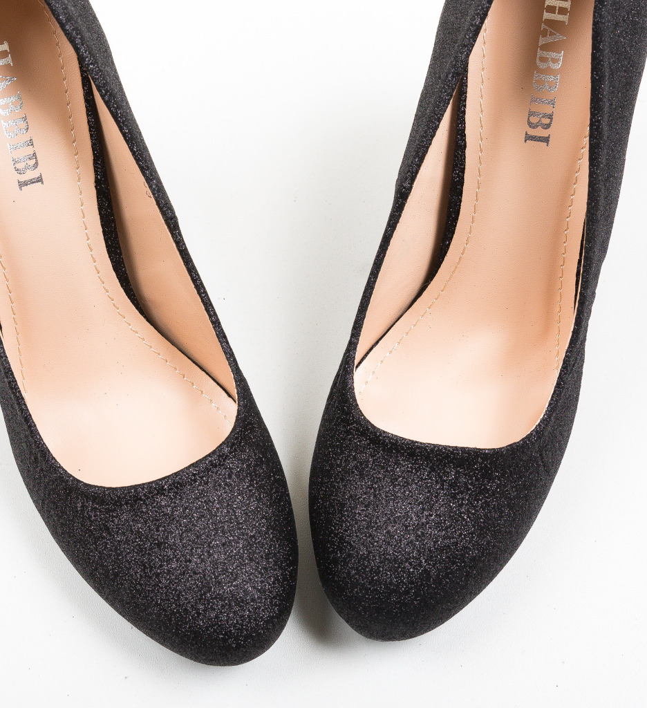 Pantofi Hekolora Negri cu Toc - Eleganță și Stil - imagine 5