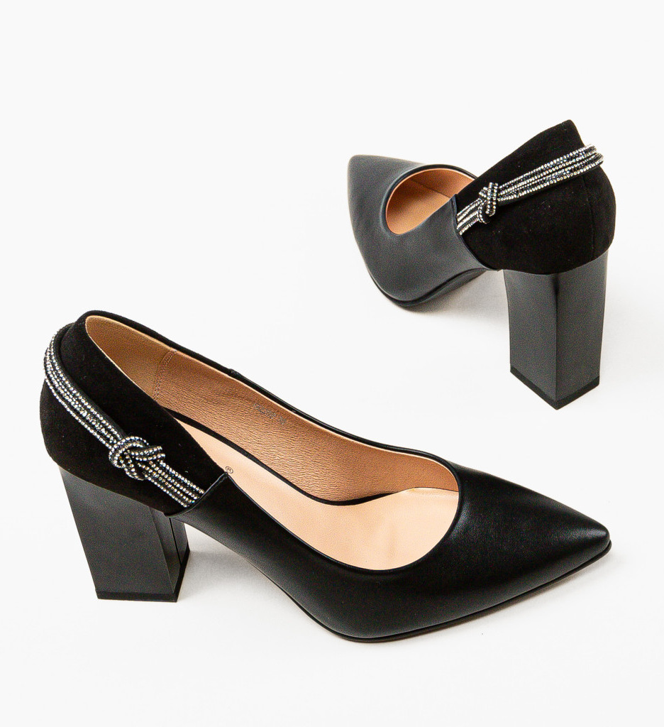 Pantofi Gergina Negri - Eleganță și Stil - imagine 6