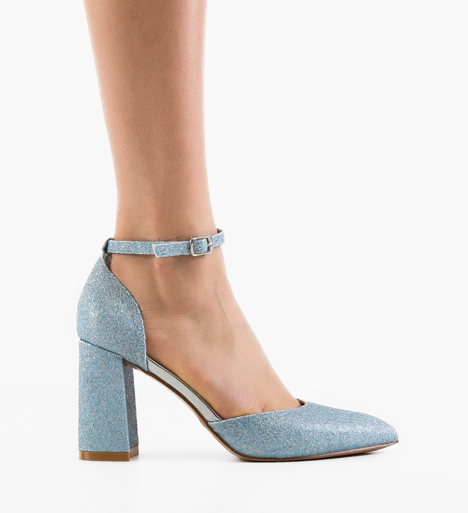 Pantofi cu Toc Jana Albastri - Stil și Eleganță - imagine 6
