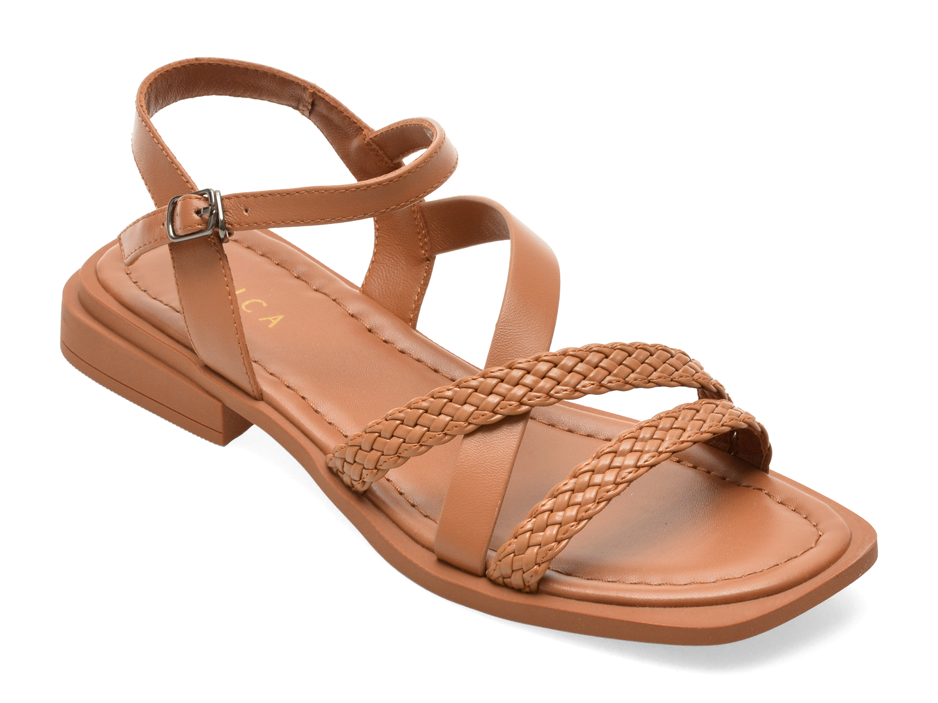 Sandale EPICA D755 Maro Piele Naturală