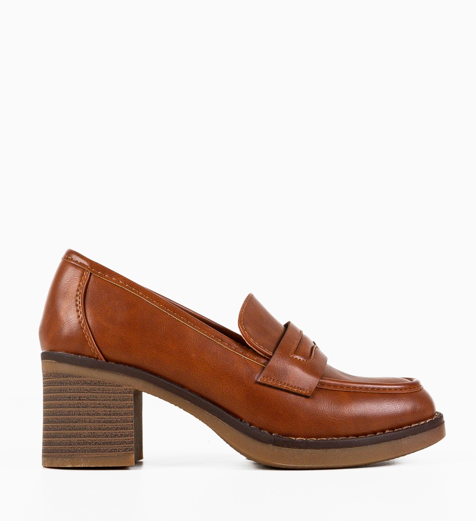 Pantofi Dama Dechen Camel | Eleganță și Stil - imagine 4
