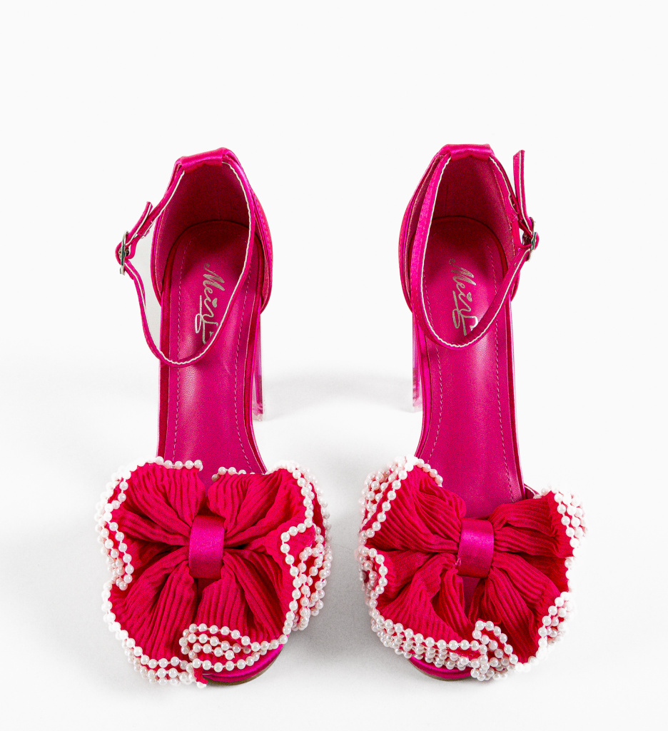 Sandale cu Toc Zagora Fuchsia - Eleganță Asigurată - imagine 8