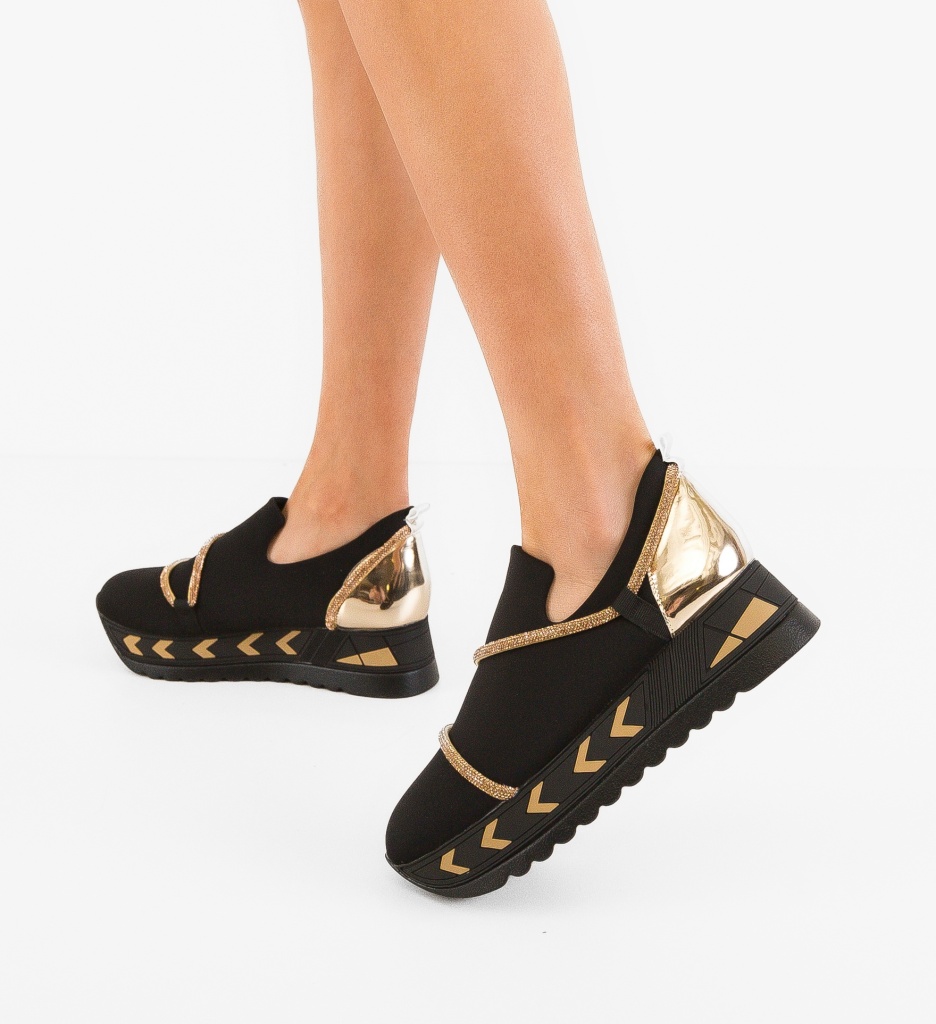 Sneakers Dama Kern Negri - Confort si Stil Urban - imagine 3