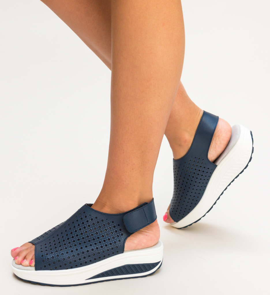 Platforme Liberty Bleumarin - Eleganță și Confort - imagine 2