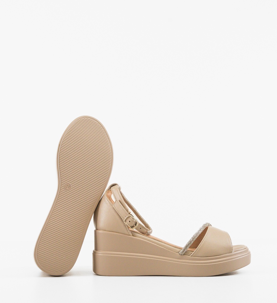 Platforme Dama Juha Bej | Confort si Eleganta - imagine 4