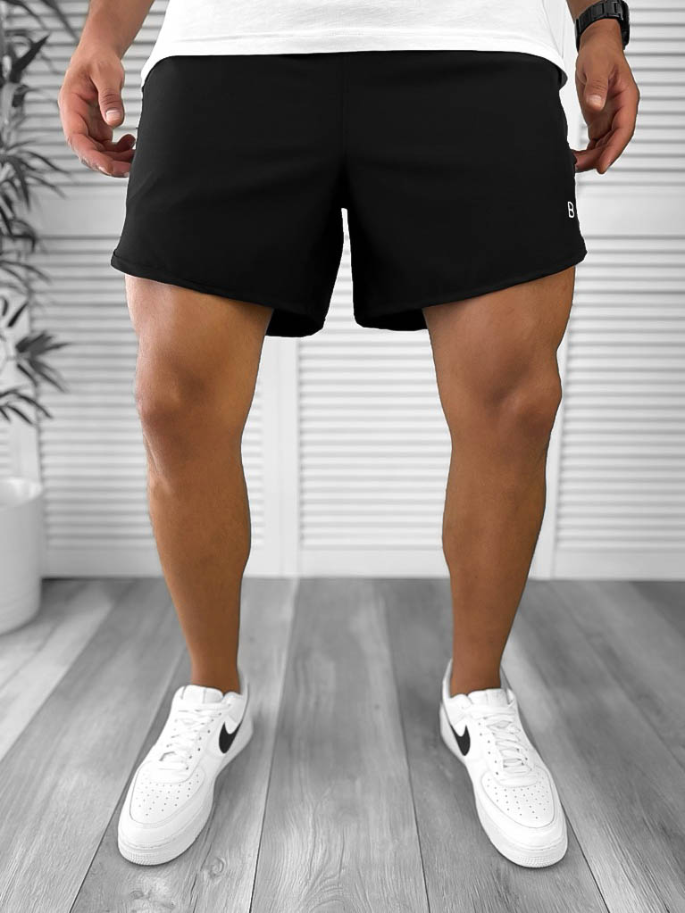 Sort Baie Casual Negru Barbati | Confort