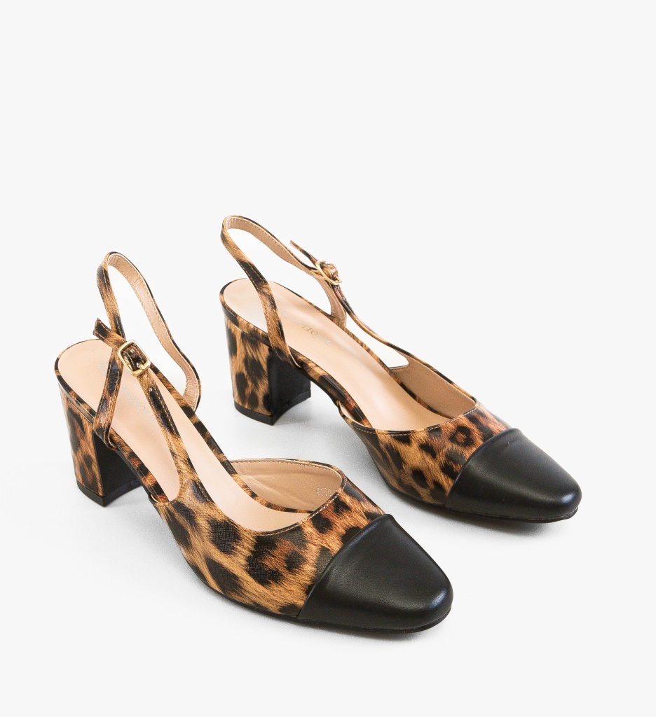Pantofi Dama Miles Animal Print Eleganți - imagine 3