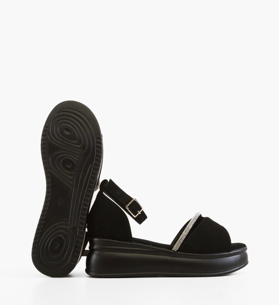 Sandale Dama Spectra Negre - Eleganță și Confort - imagine 3