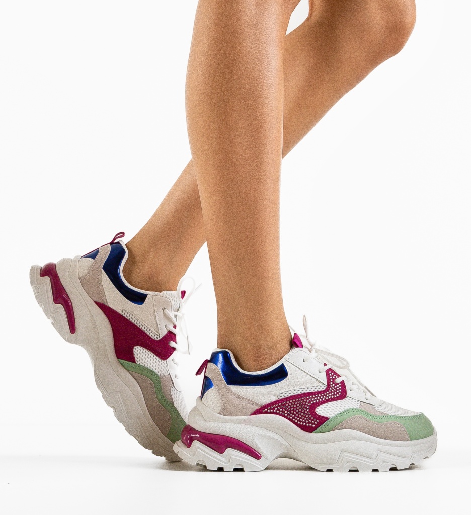 Sneakers Dama Leonarda Fuchsia | Stil și Confort - imagine 2