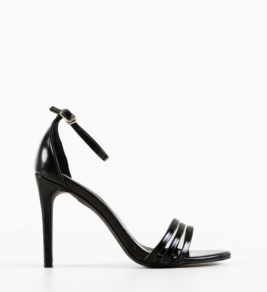 Sandale Dama Lajy Negre cu Toc Elegante - imagine 7