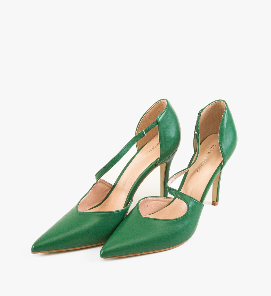 Pantofi Felipe Verzi cu Toc Eleganți - imagine 4
