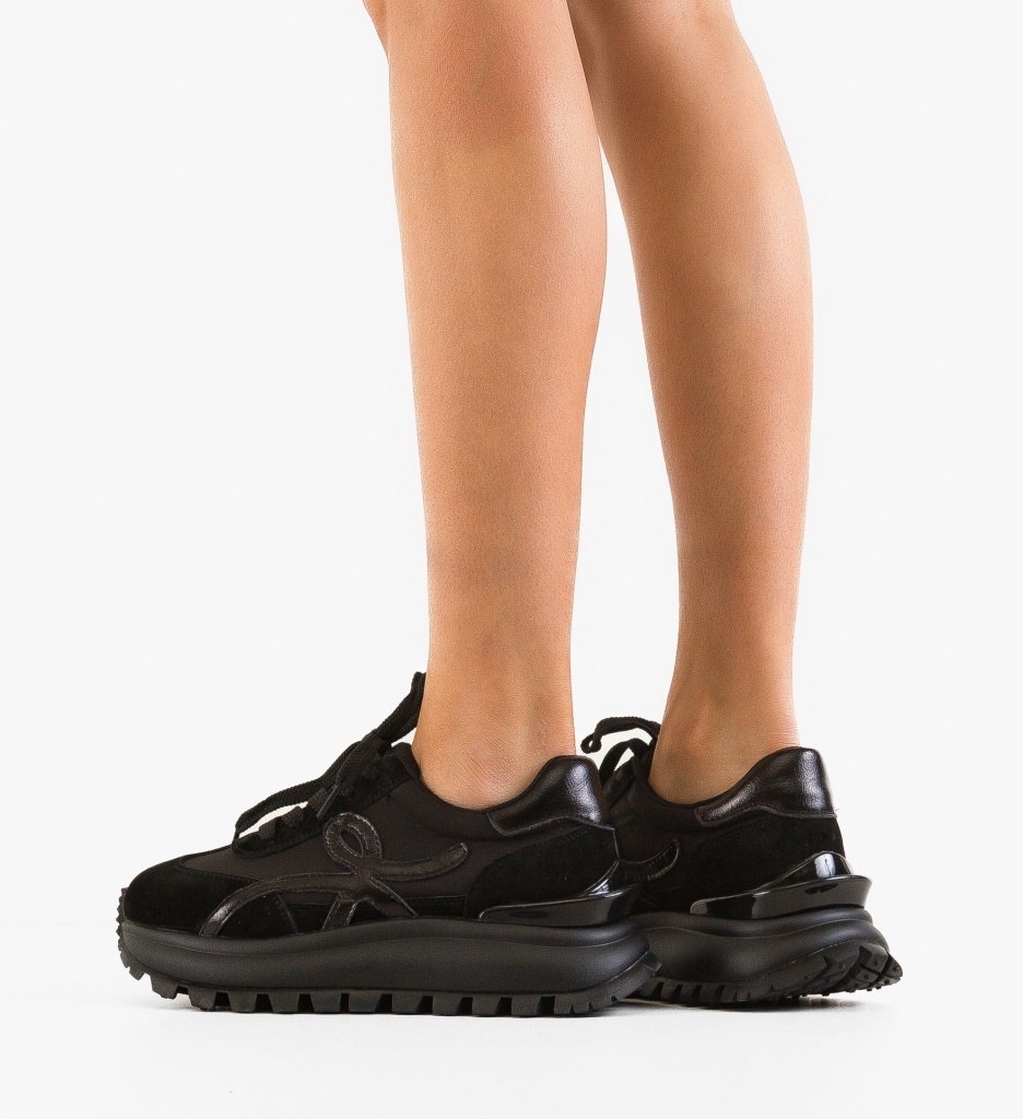 Sneakers Dama Amotto Negri | Confort & Stil - imagine 3