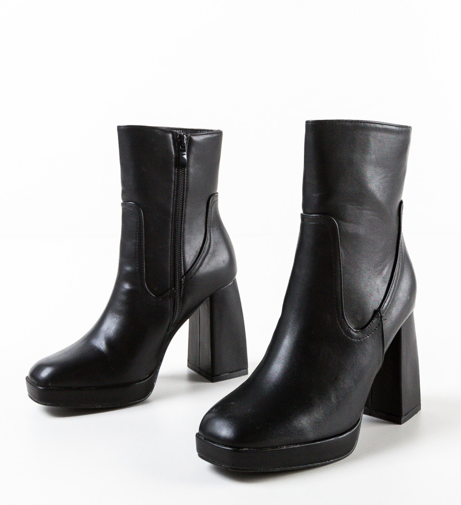 Botine Dama Nevin Negre | Confort și Eleganță - imagine 5