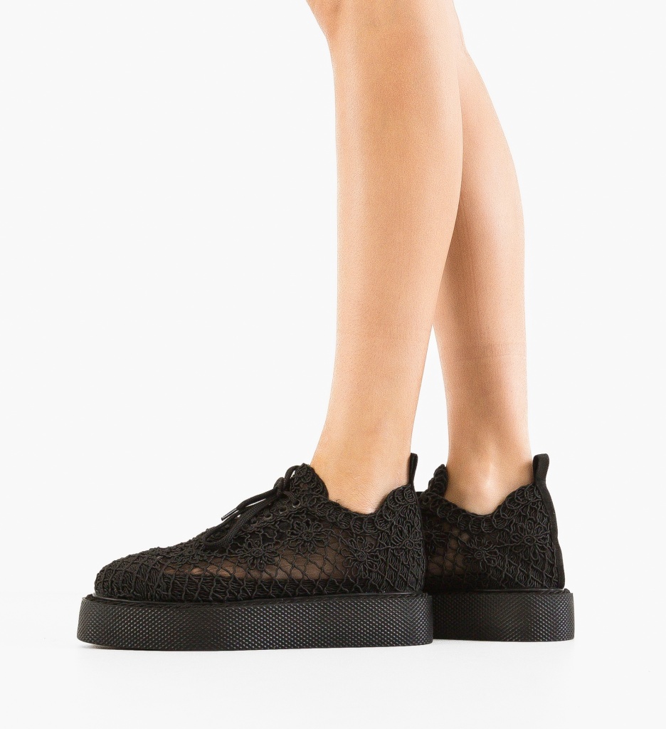 Pantofi Casual Ystory Negri - Confort & Stil - imagine 2