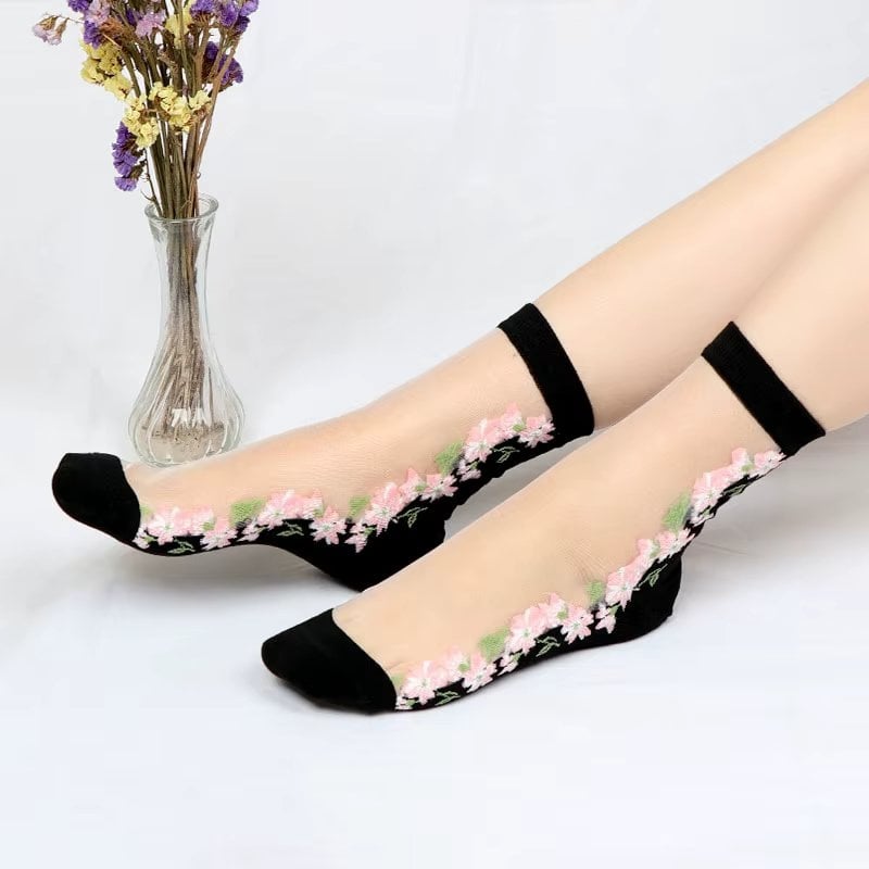 Sosete Dama Picadili Flori, Confort & Stil