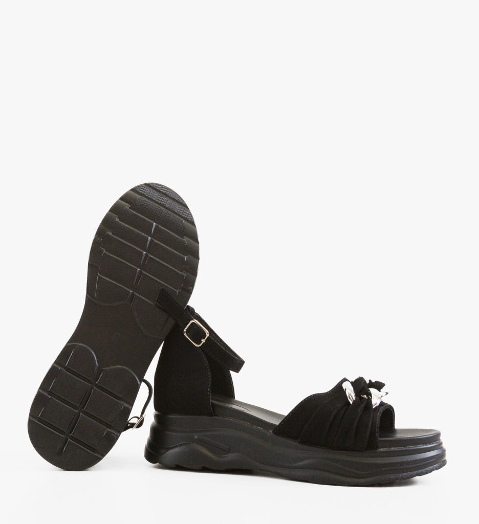 Sandale Dama Laust Negre – Elegant Confort - imagine 2