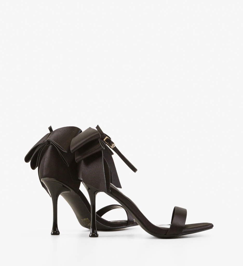 Sandale cu Toc Raust Negre | Eleganță Asigurată - imagine 3