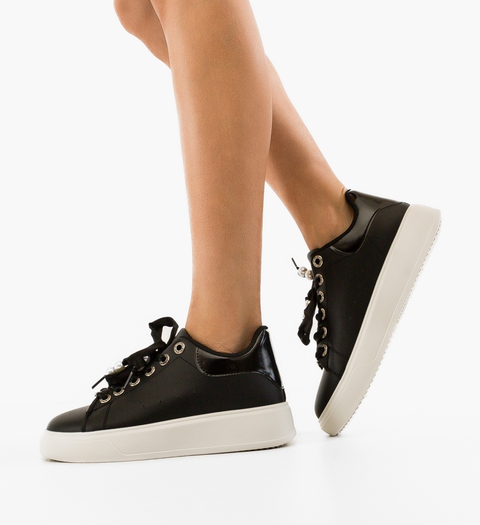 Sneakers Dama Purlam Negri | Confort si Stil - imagine 3