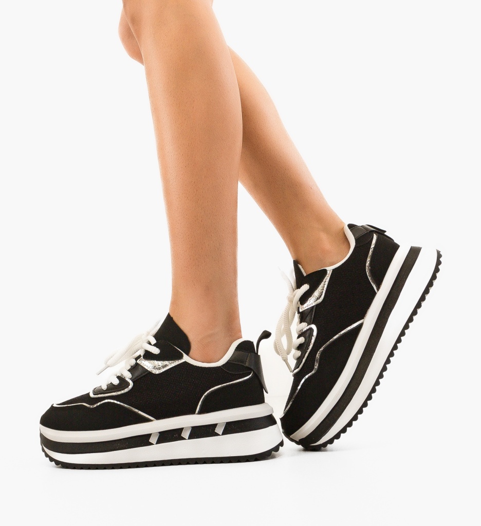Sneakers Dama Wilson Negri | Confort & Stil - imagine 4