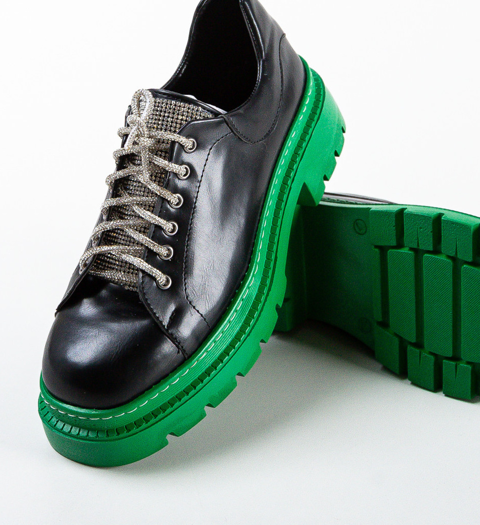 Pantofi Casual Dama Friday Negri - Confort & Stil - imagine 8