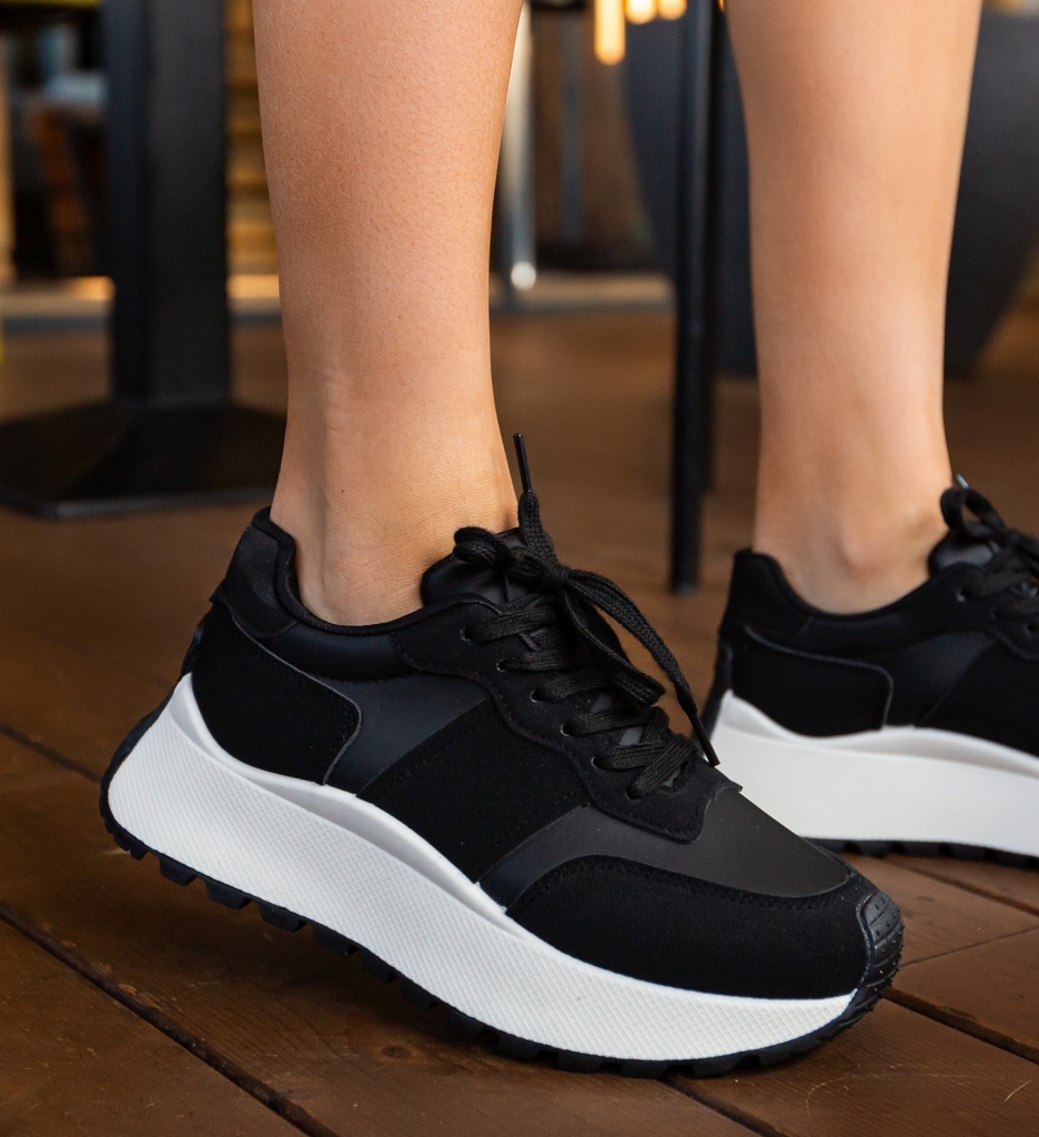 Sneakers Dama Vanha Negri - Confort și Stil Urban - imagine 2