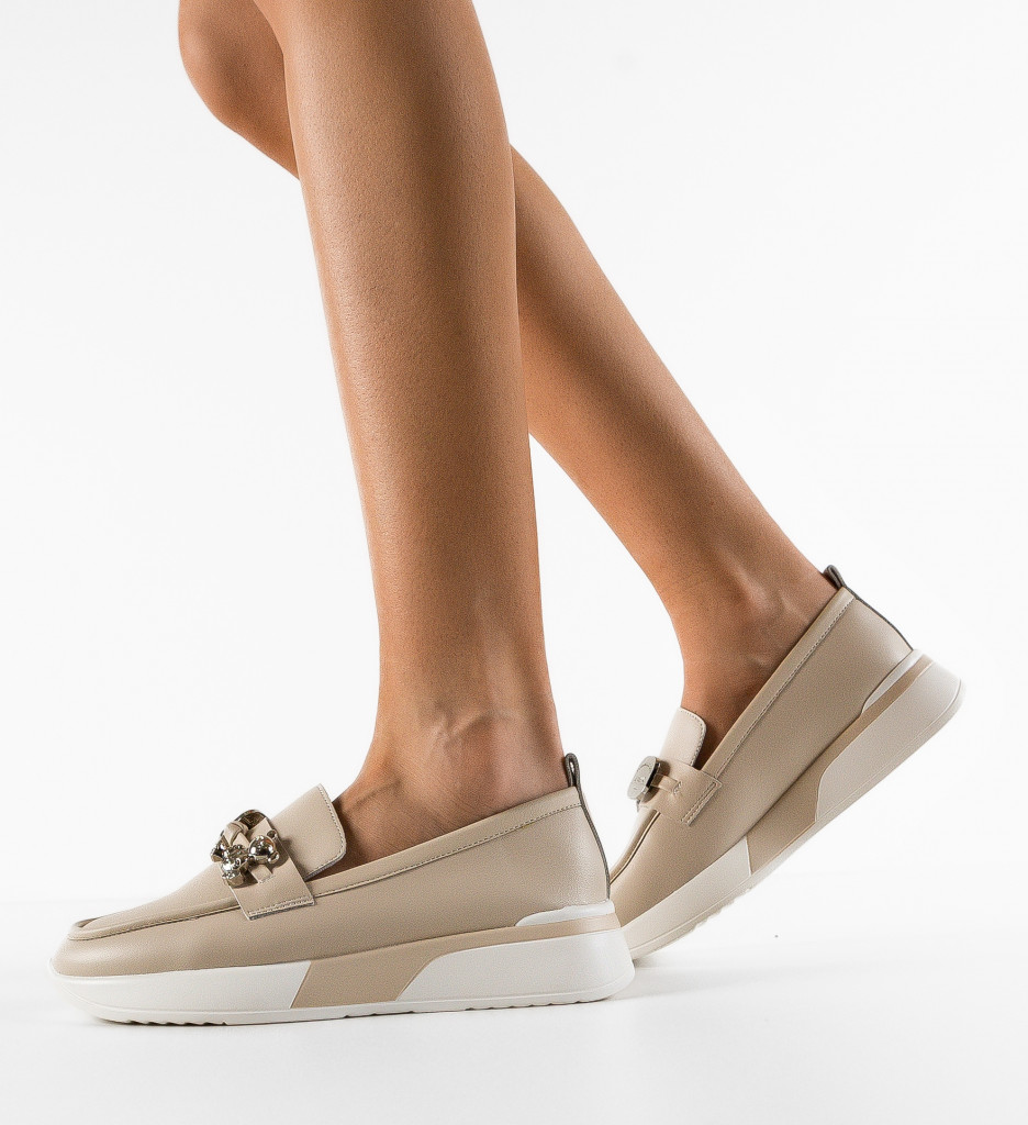 Pantofi Casual Dama Adamo Bej | Confort și Stil - imagine 2
