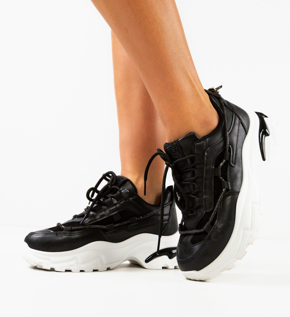 Sneakers dama Heathe Negri - Confort Sport - imagine 2