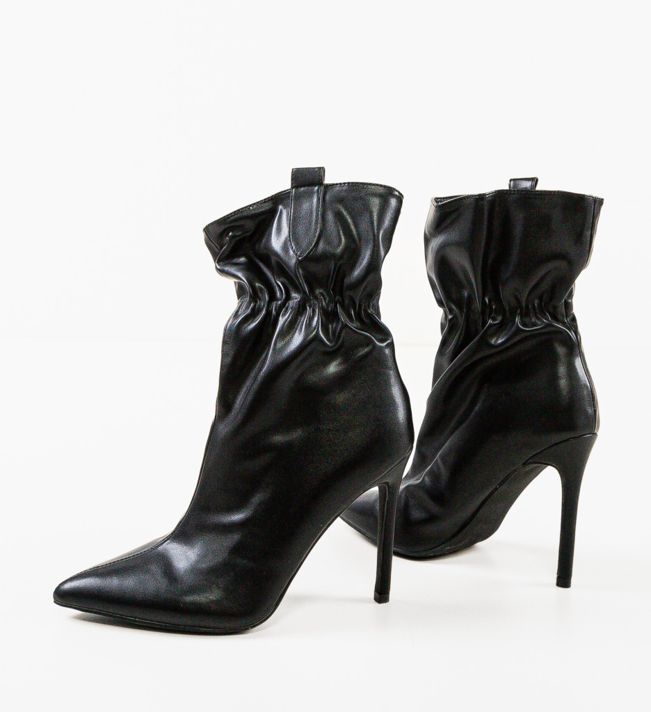 Botine Audrea Negre - Eleganță și Stil - imagine 6