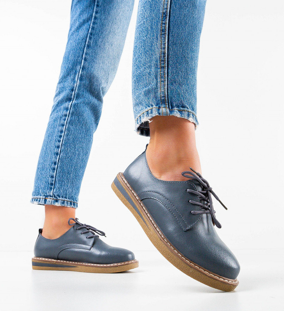 Pantofi Casual Doria Gri - Confort și Stil