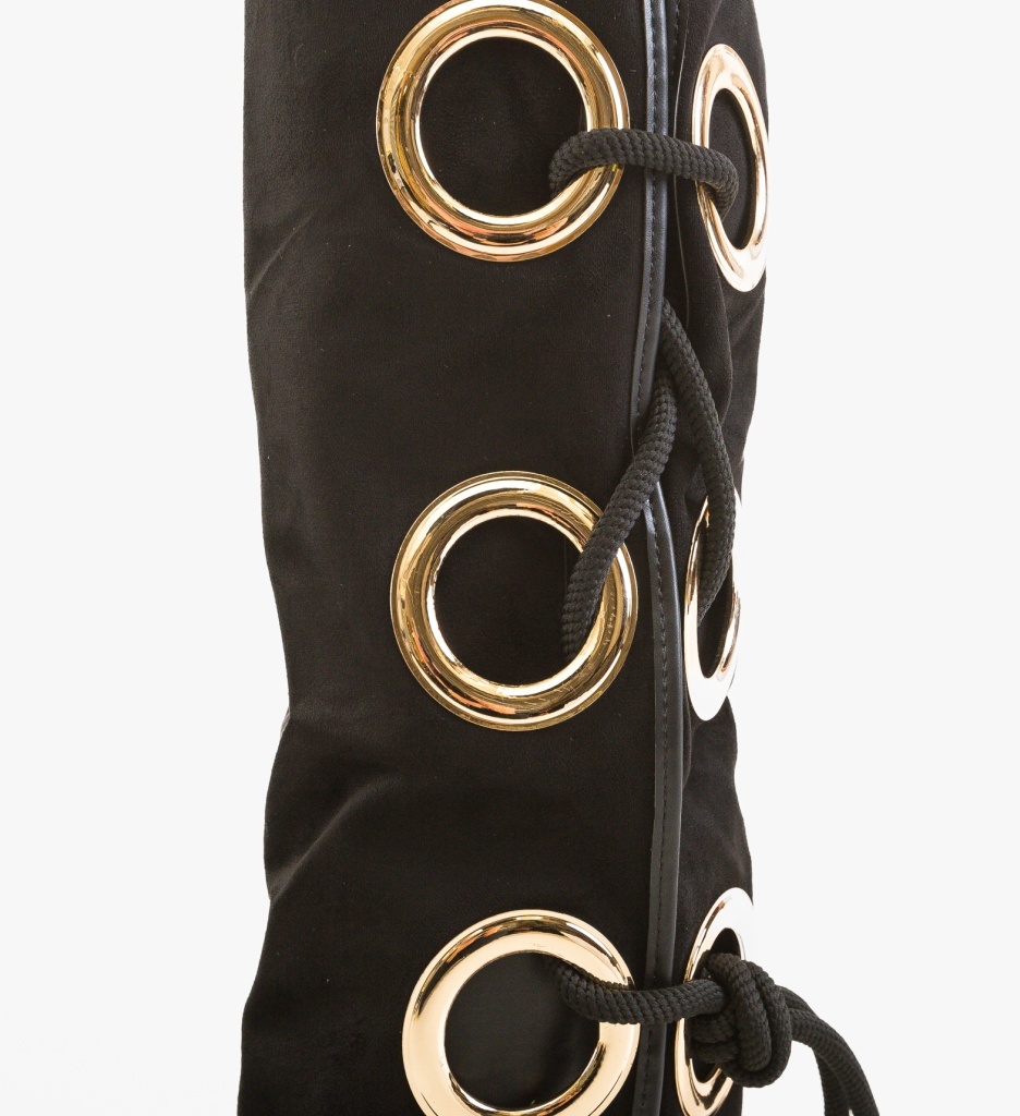 Cizme Dama Bandy Negre Elegante Depurtat - imagine 3