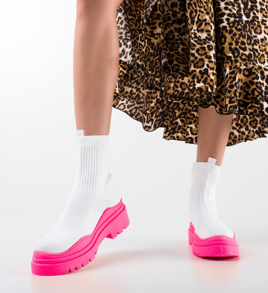 Sneakers Dama Julia Fuchsia - Confort și Stil - imagine 4