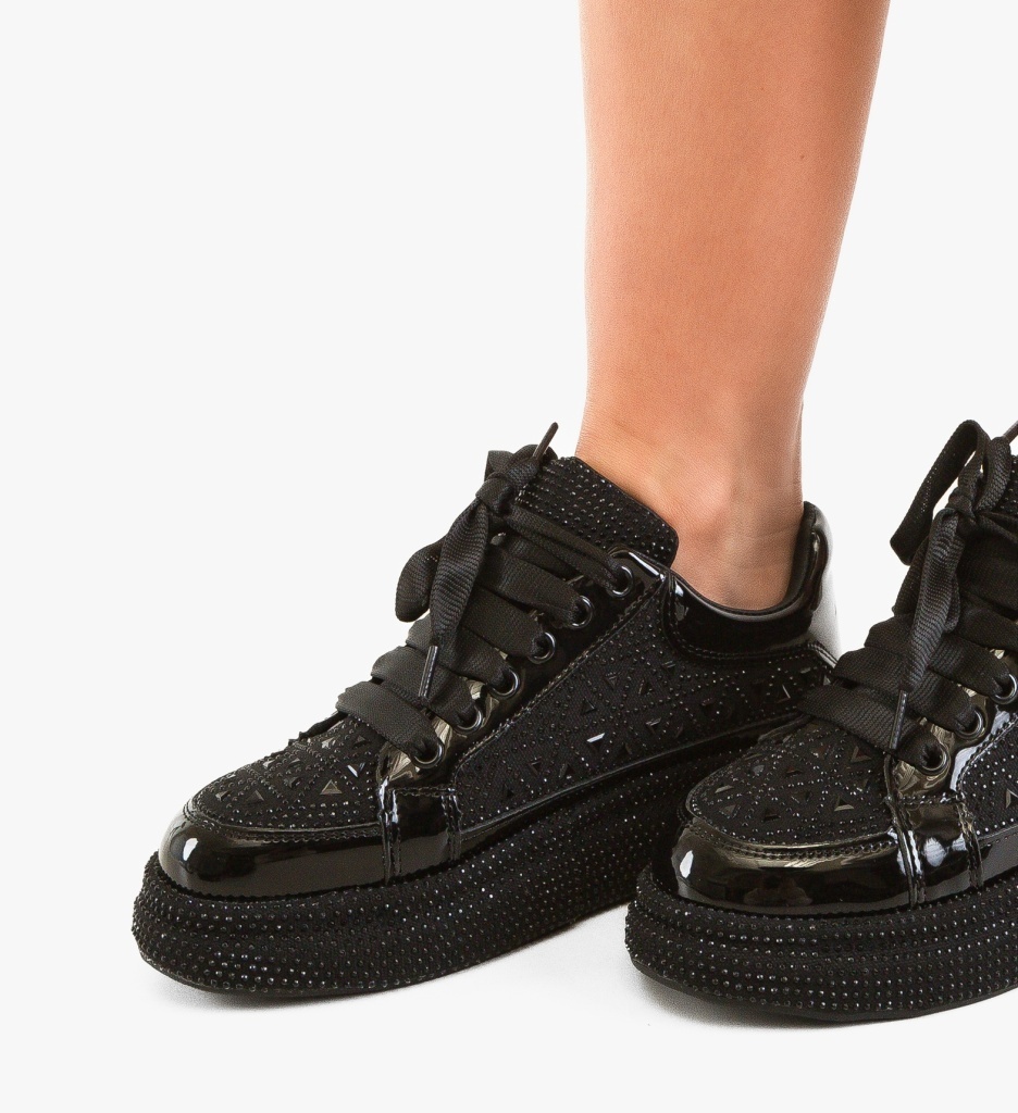 Sneakers Dama Trente Negri - Confort Sport - imagine 2