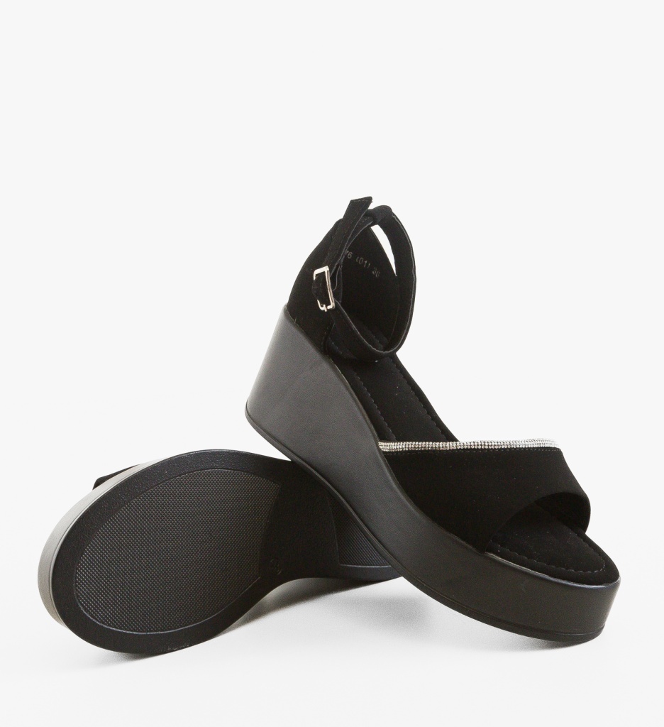 Sandale Dama Polaria Negre Elegante - imagine 5